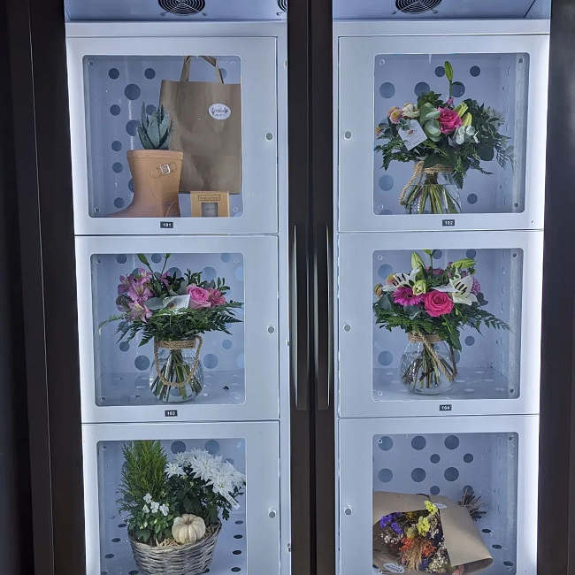 máquina expendedora de flores en Francia